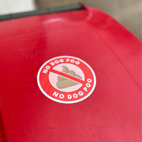 No Dog Poo Sticker