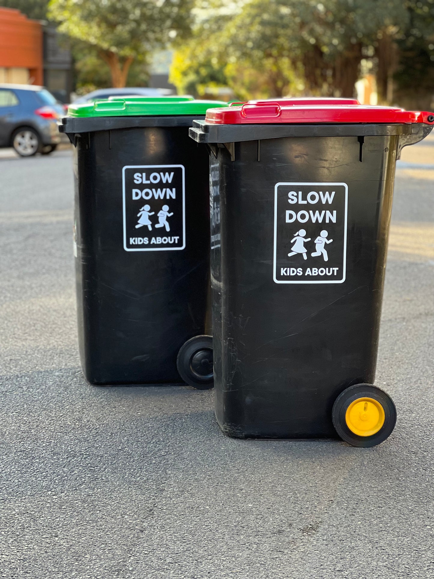 Slow Down Kids About - Vinyl Sticker
