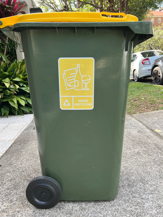Bin Label - Mixed Recycling