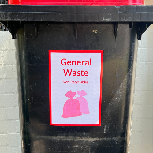 Premium Bin Label (Single) - General Waste – MyWheelie